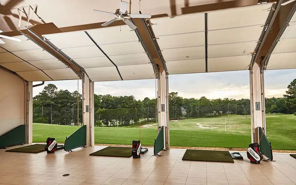 Golf Performance Center hitting bays at Ford's Colony