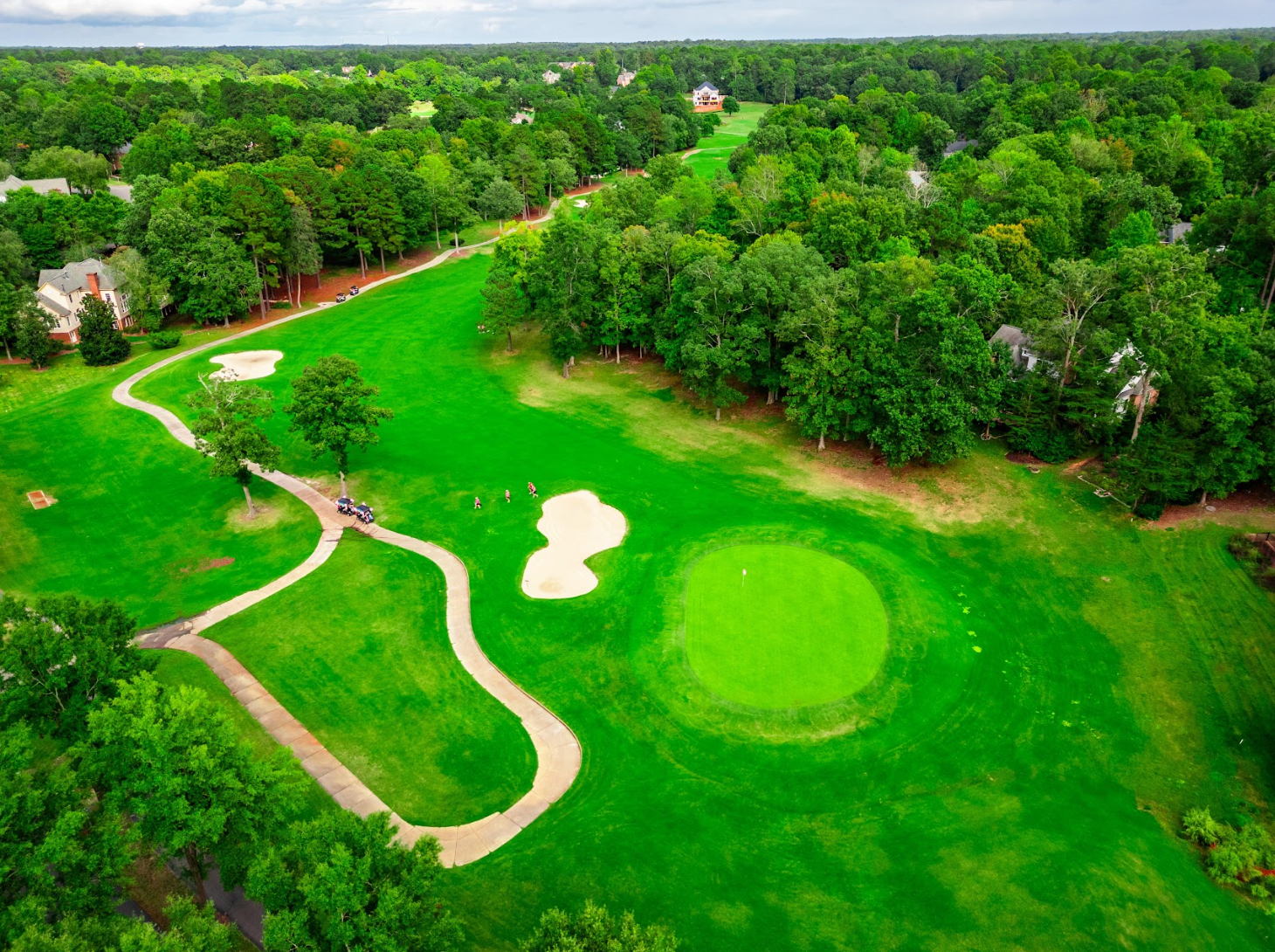 Aerial view of Blackheath golf course at Ford's Colony
