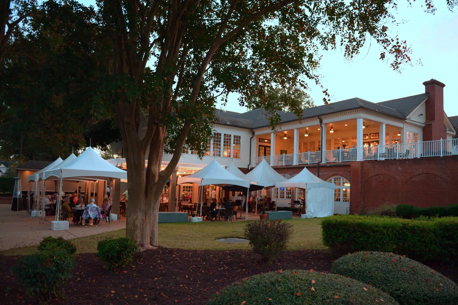 Ford's Colony clubhouse in the evening