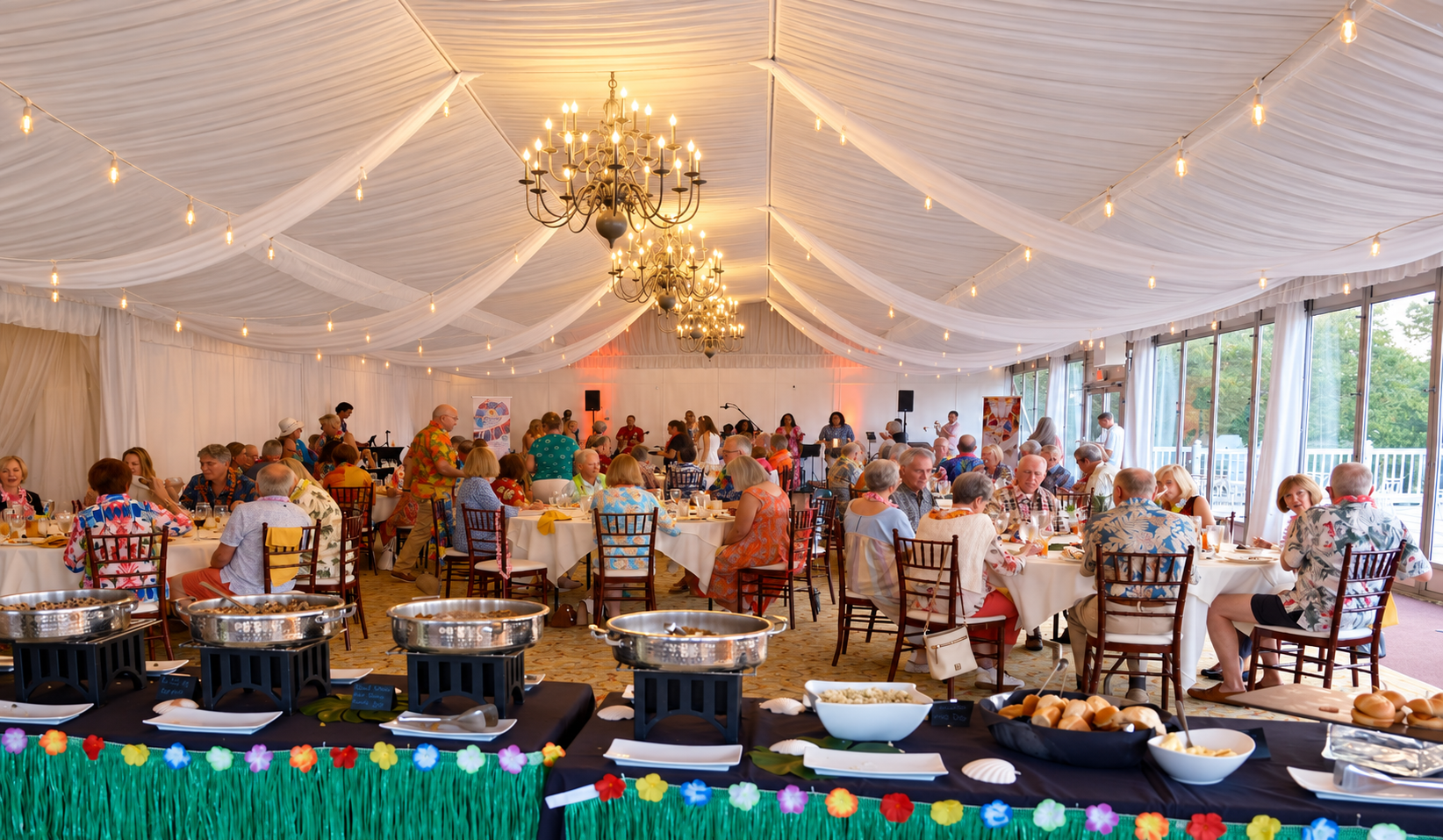 Ceremony and outdoor venue at Ford's Colony Country Club