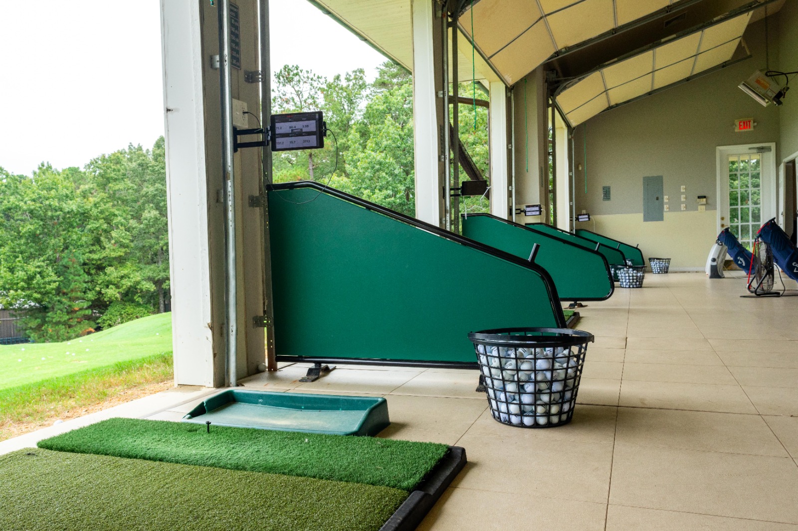 Golf Performance Center hitting bays at Ford's Colony